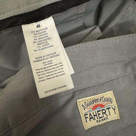 FAHERTY Belt Loop All Day 9" Shorts Drawstring in Grey - Picture 9 of 12